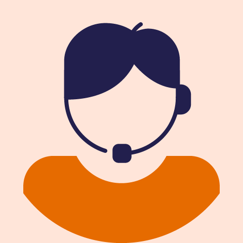 illustration of a person with a headset